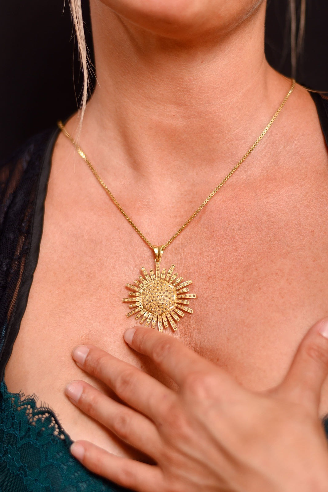 Pendentif Diamant "Soledad" - MTB-D4414 (7347838058584)