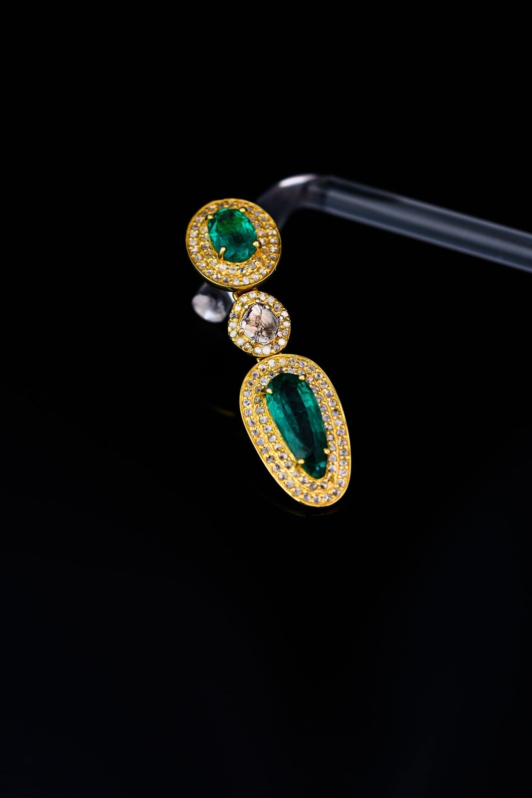 Boucle d'oreille diamant "Esmeralda" (8909950845271)