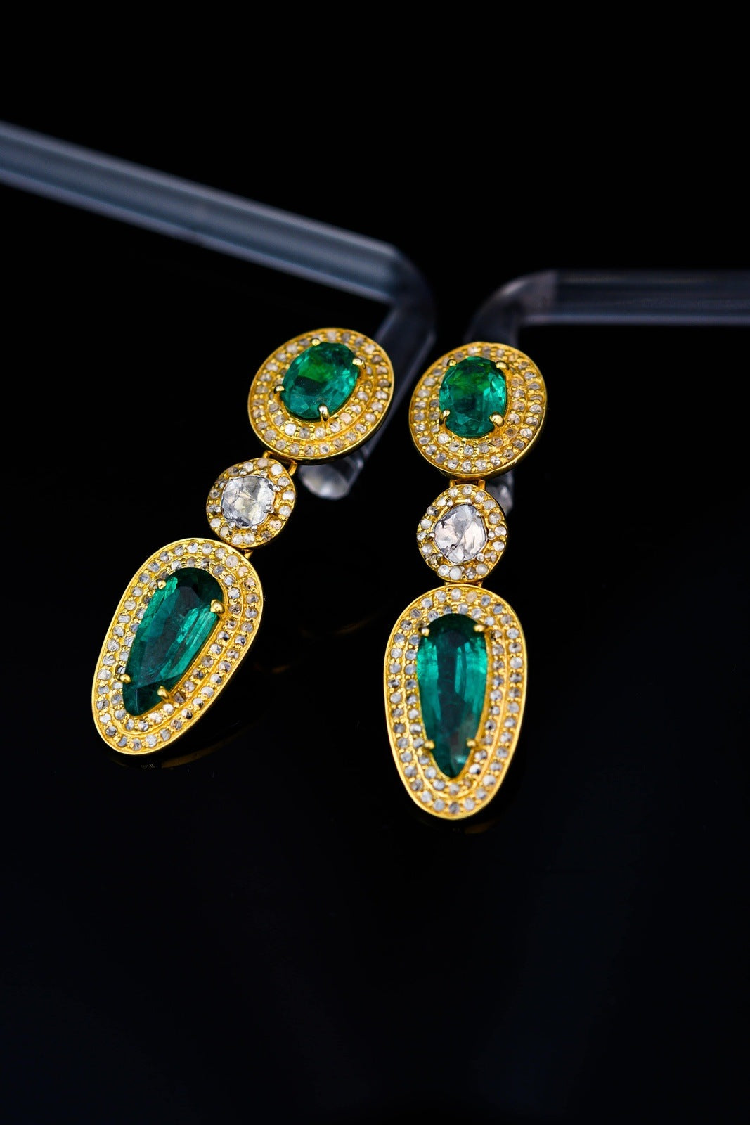 Boucle d'oreille diamant "Esmeralda" (8909950845271)