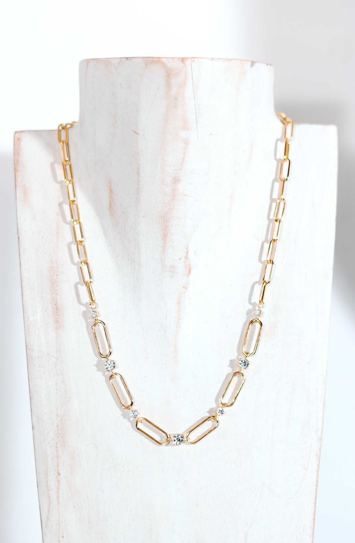 Collier - zircon plaqué Or
