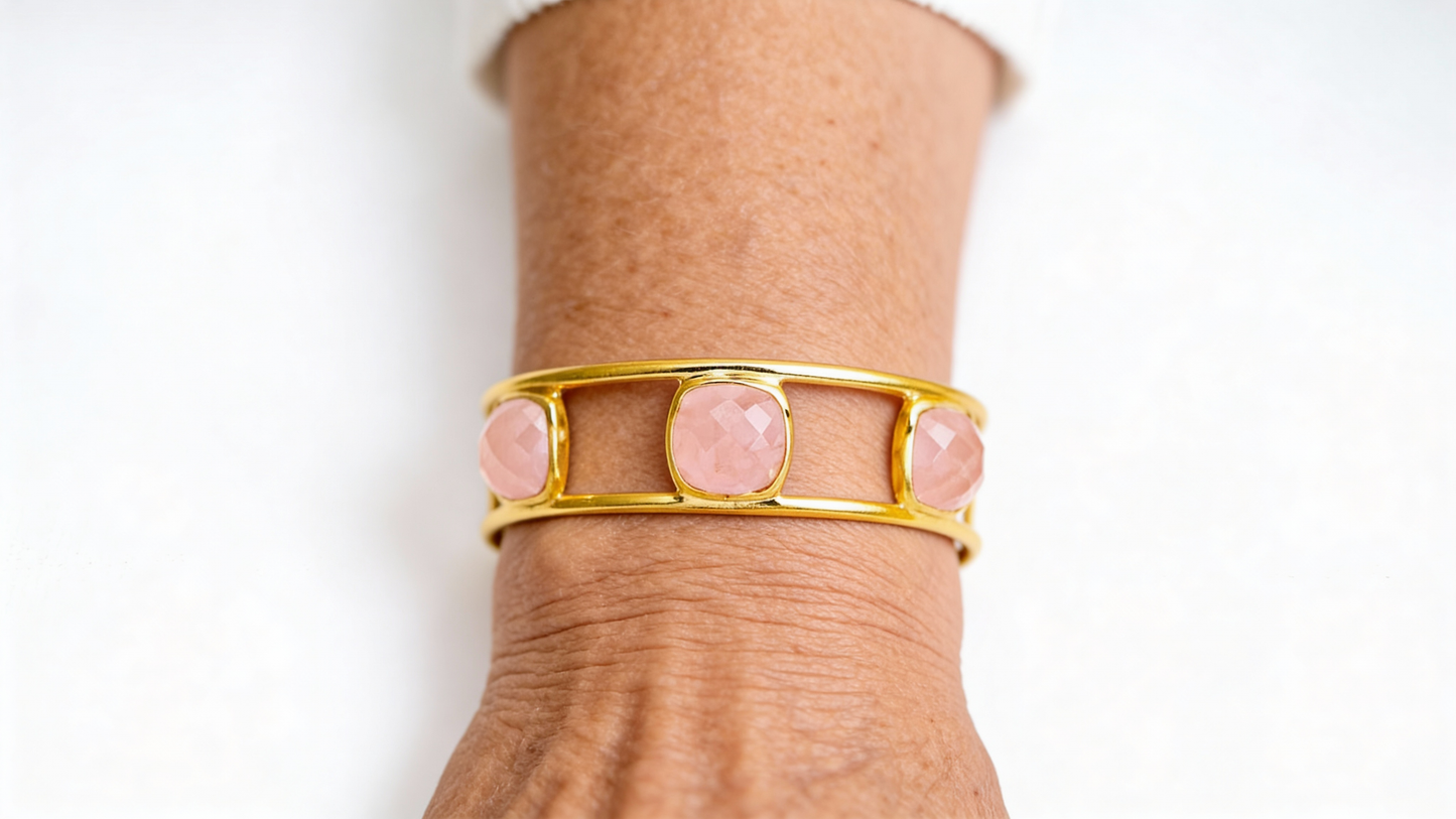 Bracelet - Jonc Ouvert plaqué Or