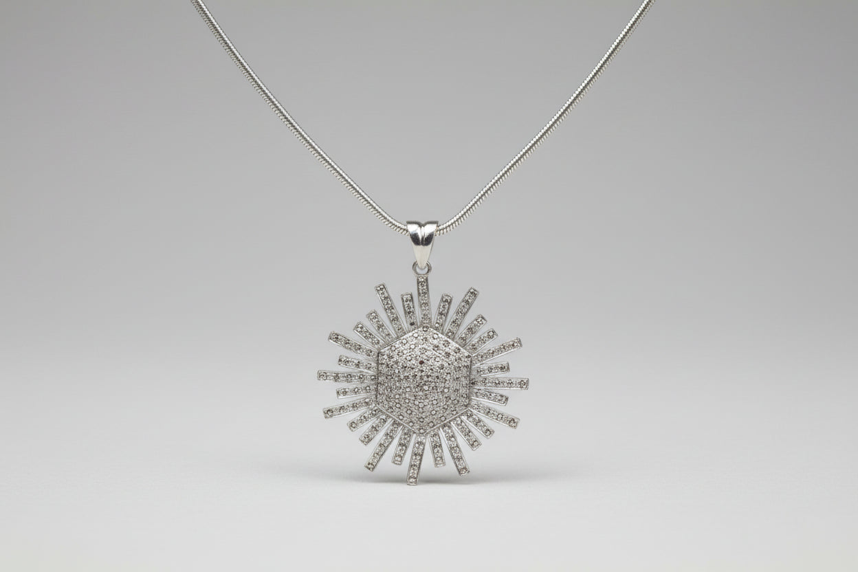 Pendentif Diamant "Soleil Antique" - MTB-D4412 (4665671975000)