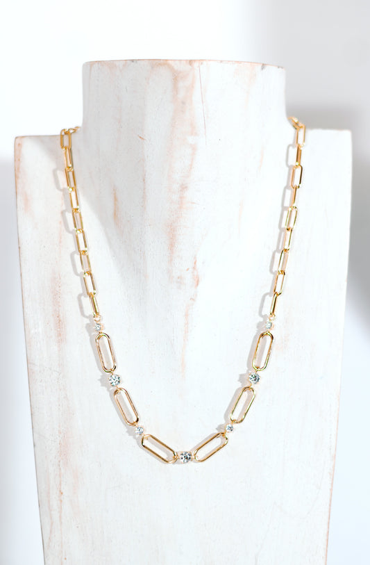 Collier - zircon plaqué Or